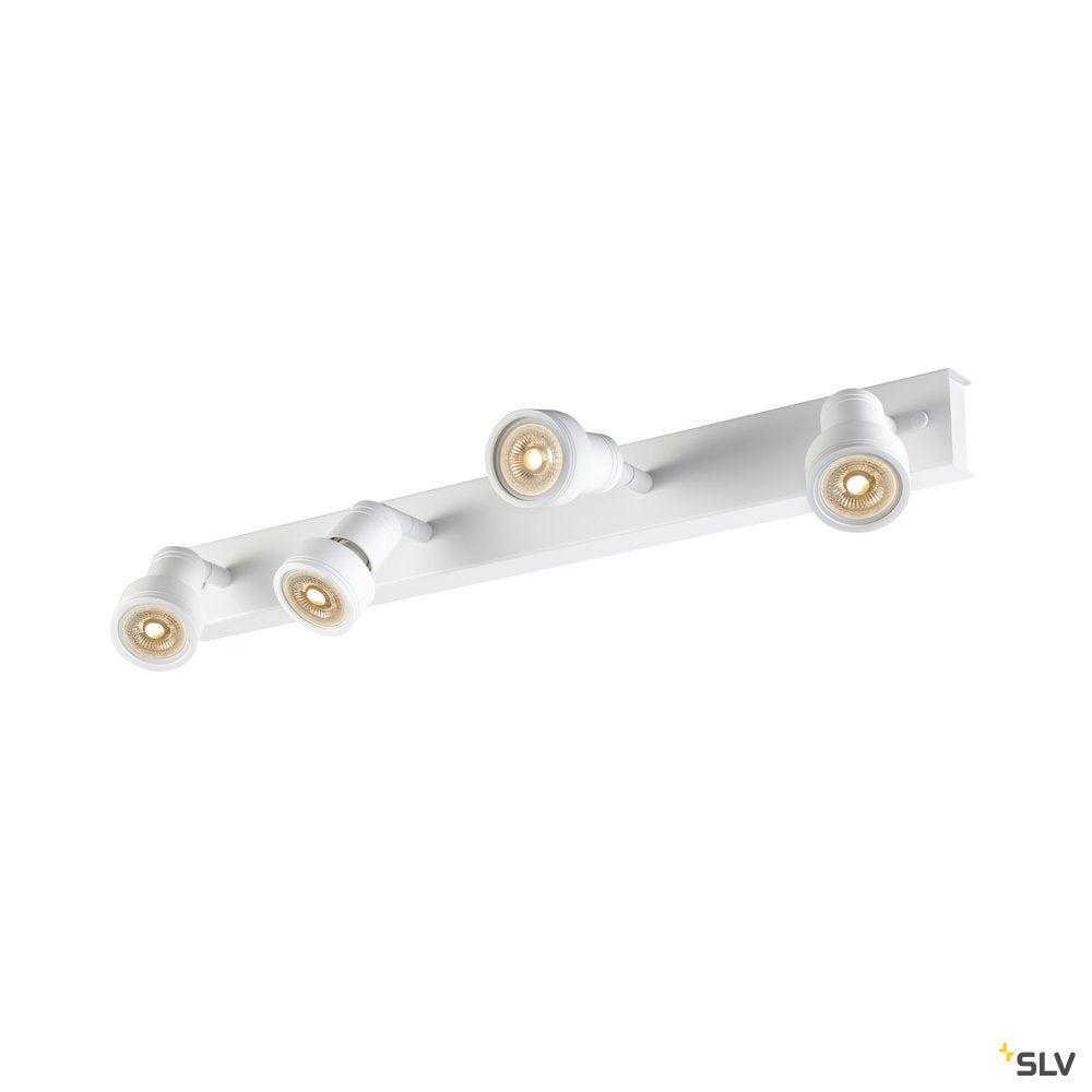 SLV PURI CW, Indoor Wand- und Deckenaufbauleuchte, quad, QPAR51, weiß, 4x50W