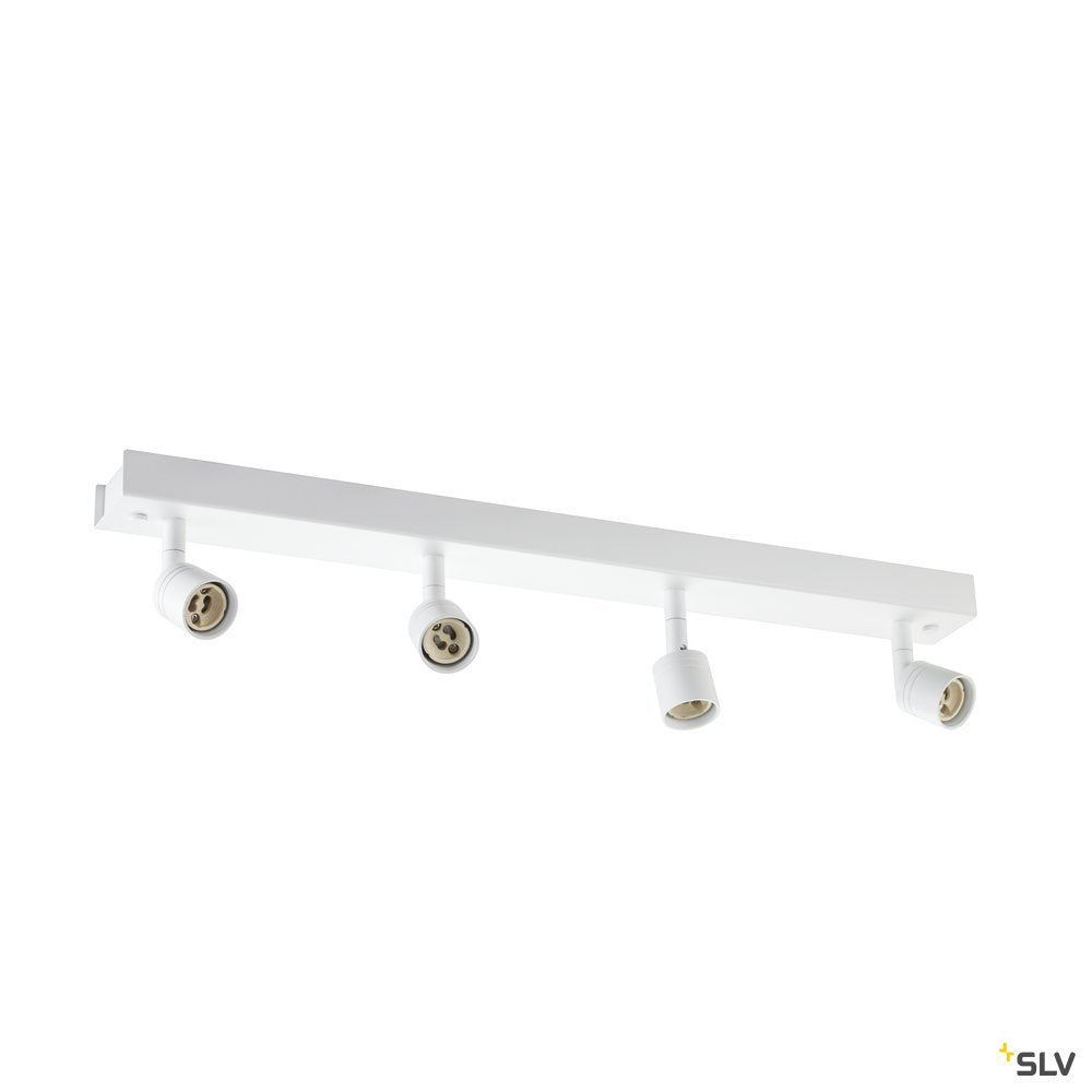 SLV PURI CW, Indoor Wand- und Deckenaufbauleuchte, quad, QPAR51, weiß, 4x50W