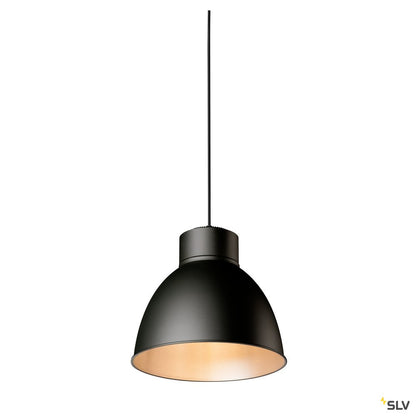 SLV PARA DOME E27, PD, Indoor Pendelleuchte, schwarz, max. 150W