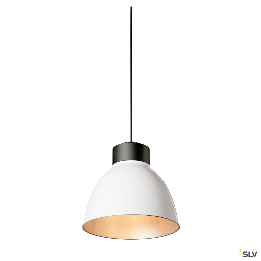 SLV PARA DOME E27, Aluminiumreflektor, weiß