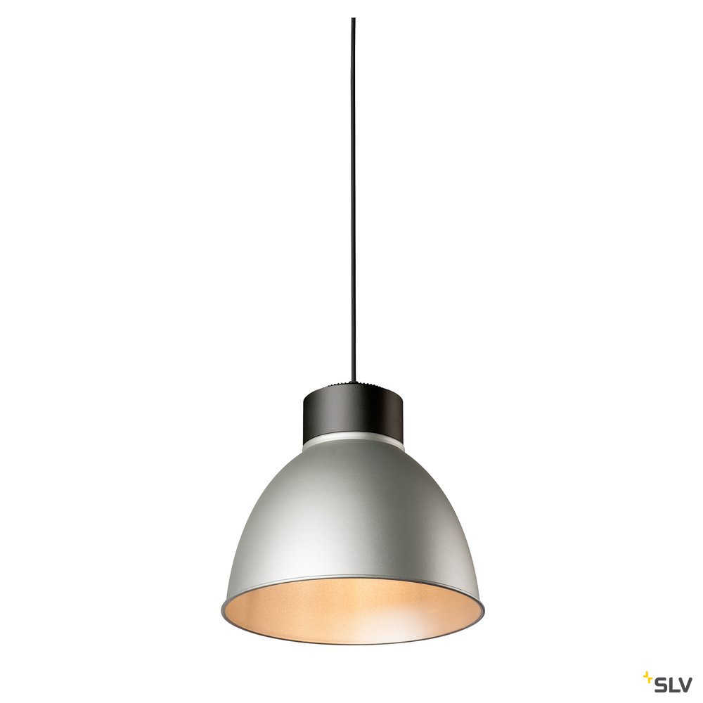 SLV PARA DOME E27, PD, Indoor Pendelleuchte, schwarz, max. 150W