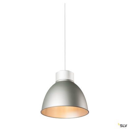 SLV PARA DOME E27, PD, Indoor Pendelleuchte, weiß, max. 150W