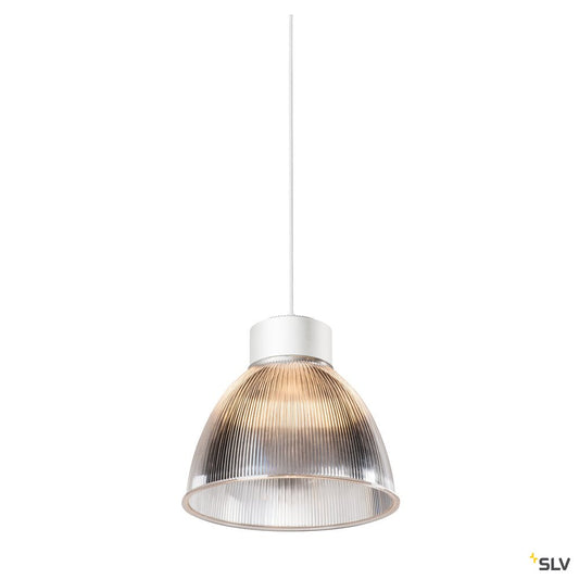 SLV PARA DOME E27, PD, Indoor Pendelleuchte, weiß, max. 150W