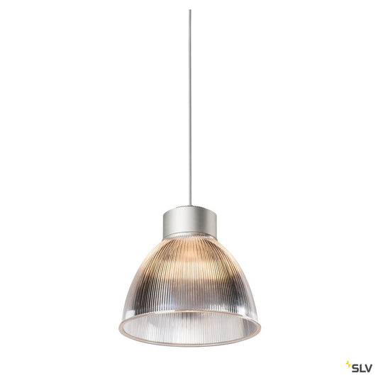 SLV PARA DOME E27, PD, Indoor Pendelleuchte, silber, max. 150W