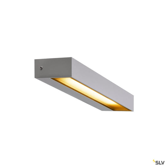 SLV PEMA® WL, LED Outdoor Wandaufbauleuchte, IP54, silber, 3000K