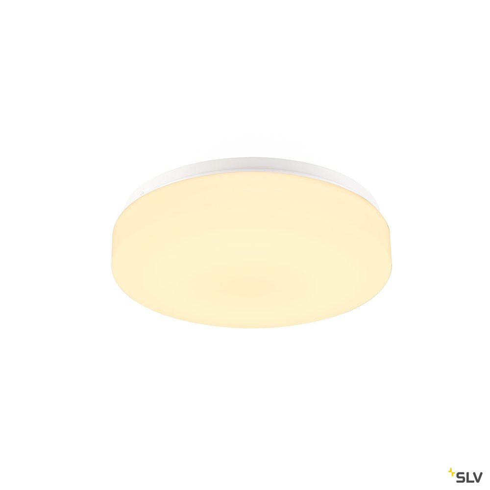 SLV LIPSY 30 Drum CW, LED Outdoor Wand- und Deckenaufbauleuchte, weiß, IP44 3000/4000K