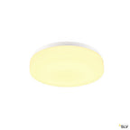 SLV LIPSY 30 Drum CW, LED Outdoor Wand- und Deckenaufbauleuchte, weiß, IP44 3000/4000K