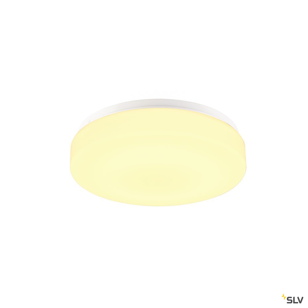 SLV LIPSY 30 Drum CW, LED Outdoor Wand- und Deckenaufbauleuchte, weiß, IP44 3000/4000K