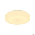SLV LIPSY 40 Drum CW, LED Outdoor Wand- und Deckenaufbauleuchte, weiß, IP44 3000/4000K
