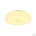 SLV LIPSY 40 Drum CW, LED Outdoor Wand- und Deckenaufbauleuchte, weiß, IP44 3000/4000K