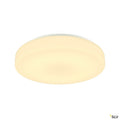 SLV LIPSY 50 Drum CW, LED Outdoor Wand- und Deckenaufbauleuchte, weiß, IP44 3000/4000K