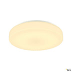 SLV LIPSY 50 Drum CW, LED Outdoor Wand- und Deckenaufbauleuchte, weiß, IP44 3000/4000K