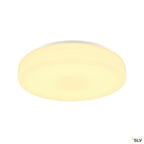 SLV LIPSY 50 Drum CW, LED Outdoor Wand- und Deckenaufbauleuchte, weiß, IP44 3000/4000K