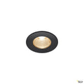 SLV PATTA-I, LED Outdoor Deckeneinbauleuchte, rund DL IP65 schwarz 1800-3000K