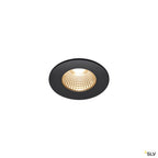 SLV PATTA-I, LED Outdoor Deckeneinbauleuchte, rund DL IP65 schwarz 1800-3000K