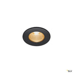 SLV PATTA-I, LED Outdoor Deckeneinbauleuchte, rund DL IP65 schwarz 1800-3000K