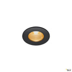 SLV PATTA-I, LED Outdoor Deckeneinbauleuchte, rund DL IP65 schwarz 1800-3000K