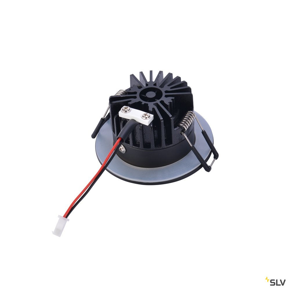 SLV PATTA-I, LED Outdoor Deckeneinbauleuchte, rund DL IP65 schwarz 1800-3000K
