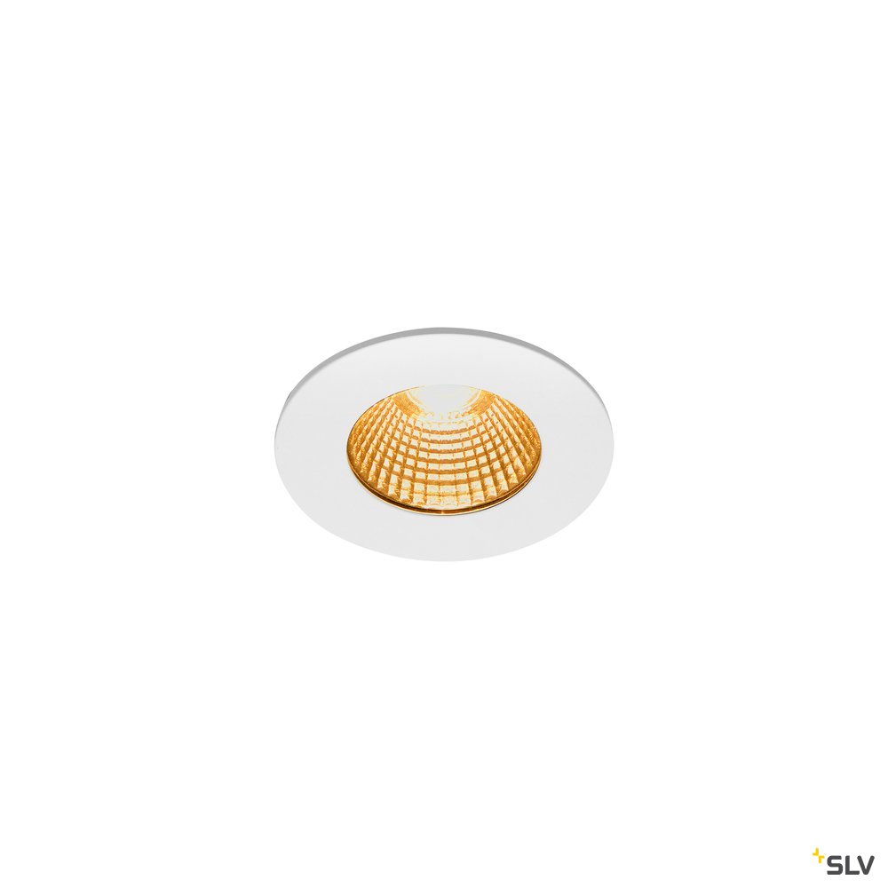 SLV PATTA-I, LED Outdoor Deckeneinbauleuchte, rund DL IP65 weiß 1800-3000K
