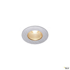 SLV PATTA-I, LED Outdoor Deckeneinbauleuchte, rund DL IP65 silber 1800-3000K