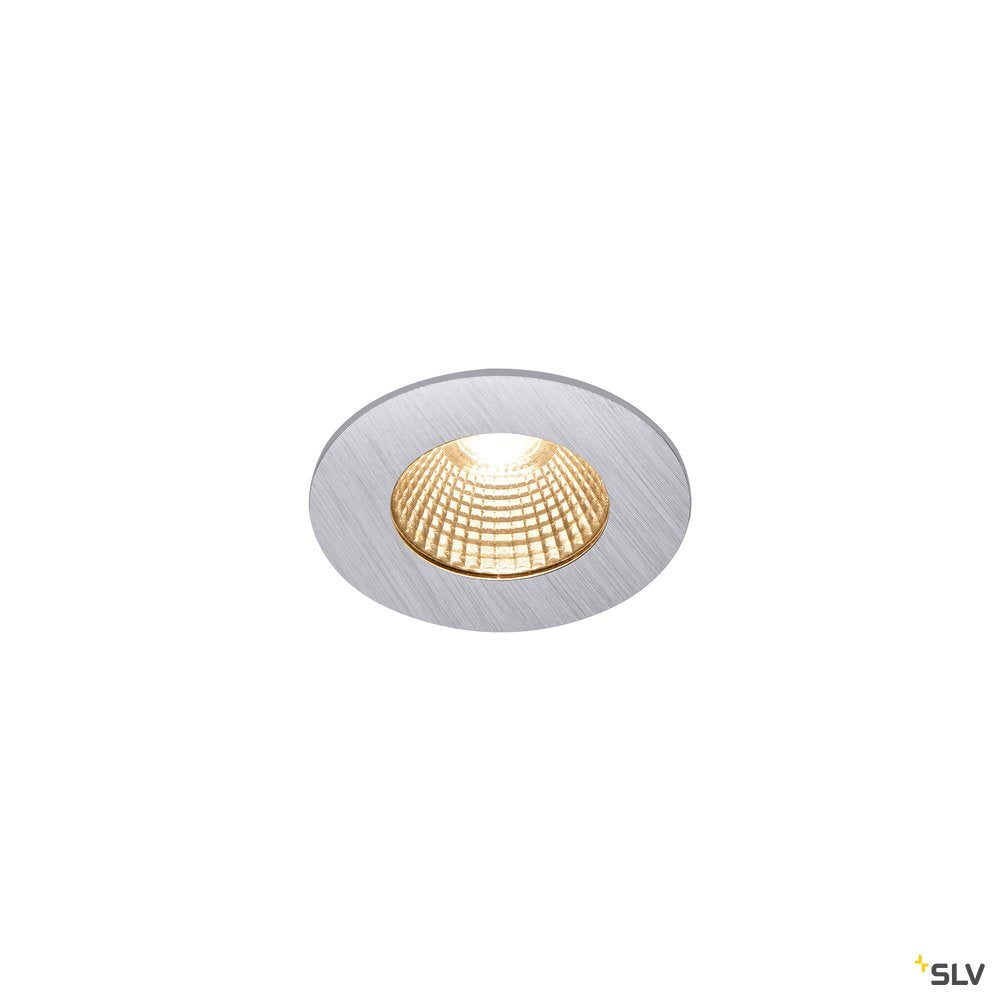 SLV PATTA-I, LED Outdoor Deckeneinbauleuchte, rund DL IP65 silber 1800-3000K