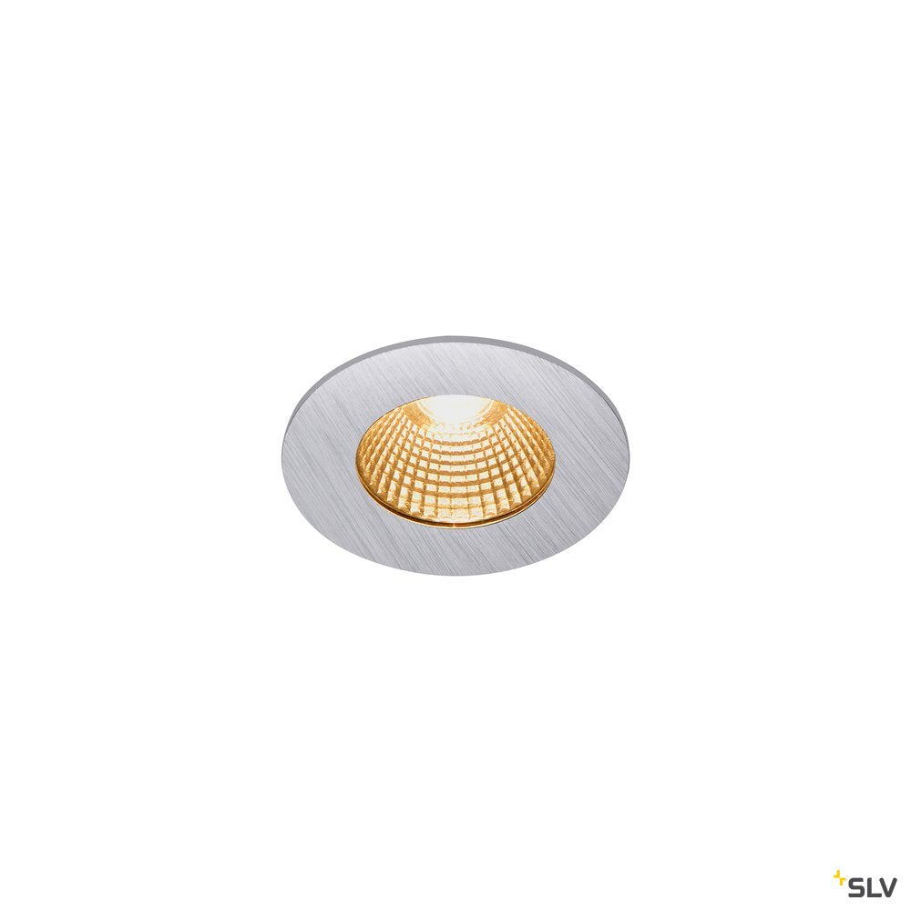 SLV PATTA-I, LED Outdoor Deckeneinbauleuchte, rund DL IP65 silber 1800-3000K