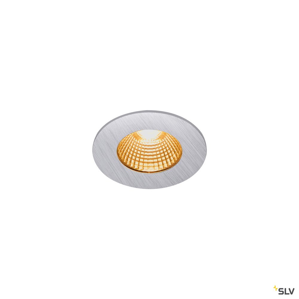 SLV PATTA-I, LED Outdoor Deckeneinbauleuchte, rund DL IP65 silber 1800-3000K
