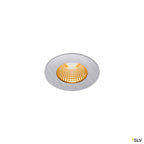 SLV PATTA-I, LED Outdoor Deckeneinbauleuchte, rund DL IP65 silber 1800-3000K