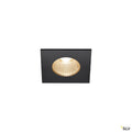 SLV PATTA-I, LED Outdoor Deckeneinbauleuchte, eckig DL IP65 schwarz 1800-3000K