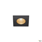 SLV PATTA-I, LED Outdoor Deckeneinbauleuchte, eckig DL IP65 schwarz 1800-3000K