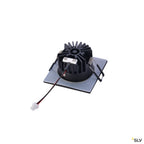SLV PATTA-I, LED Outdoor Deckeneinbauleuchte, eckig DL IP65 schwarz 1800-3000K