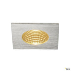 SLV PATTA-I, LED Outdoor Deckeneinbauleuchte, eckig DL IP65 silber 1800-3000K