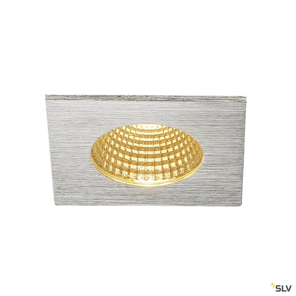 SLV PATTA-I, LED Outdoor Deckeneinbauleuchte, eckig DL IP65 silber 1800-3000K