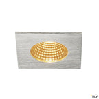 SLV PATTA-I, LED Outdoor Deckeneinbauleuchte, eckig DL IP65 silber 1800-3000K