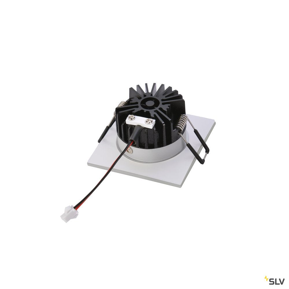 SLV PATTA-I, LED Outdoor Deckeneinbauleuchte, eckig DL IP65 silber 1800-3000K
