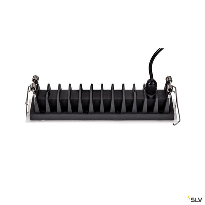 SLV MILANDO DL, LED Indoor Deckeneinbauleuchte, schwarz/weiß, 3000K, 800lm