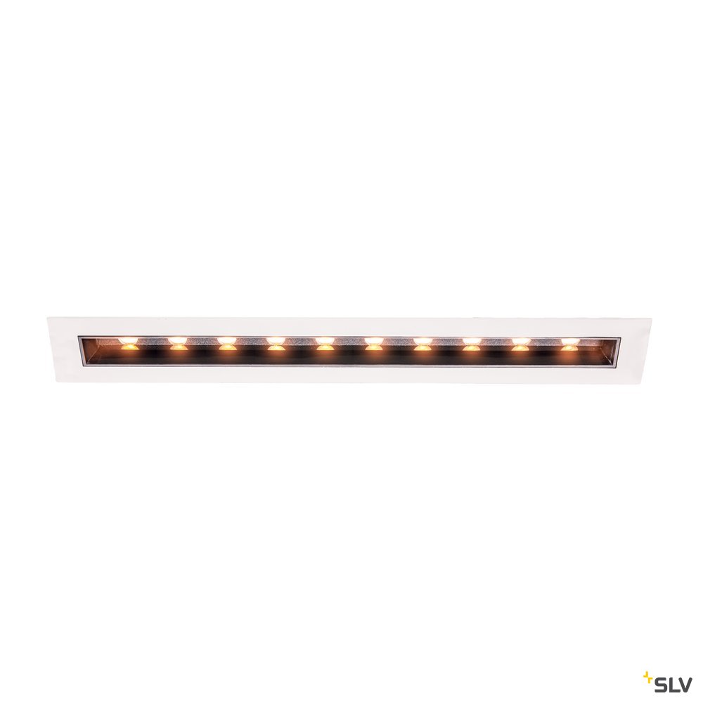 SLV MILANDO DL, LED Indoor Deckeneinbauleuchte, schwarz/weiß, 3000K, 1700lm
