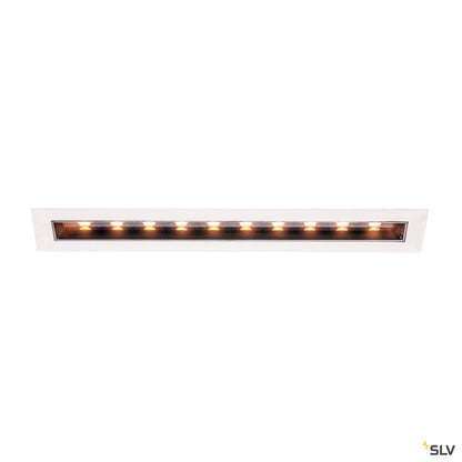 SLV MILANDO DL, LED Indoor Deckeneinbauleuchte, schwarz/weiß, 3000K, 1700lm