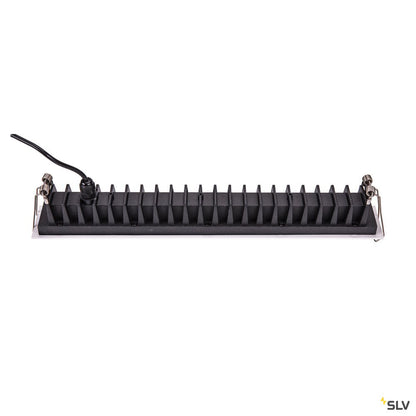 SLV MILANDO DL, LED Indoor Deckeneinbauleuchte, schwarz/weiß, 3000K, 1700lm