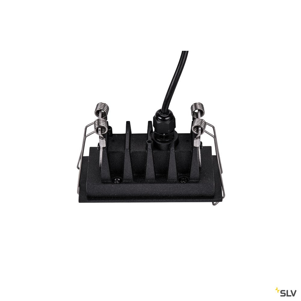 SLV MILANDO DL, LED Indoor Deckeneinbauleuchte, schwarz, 3000K, 330lm