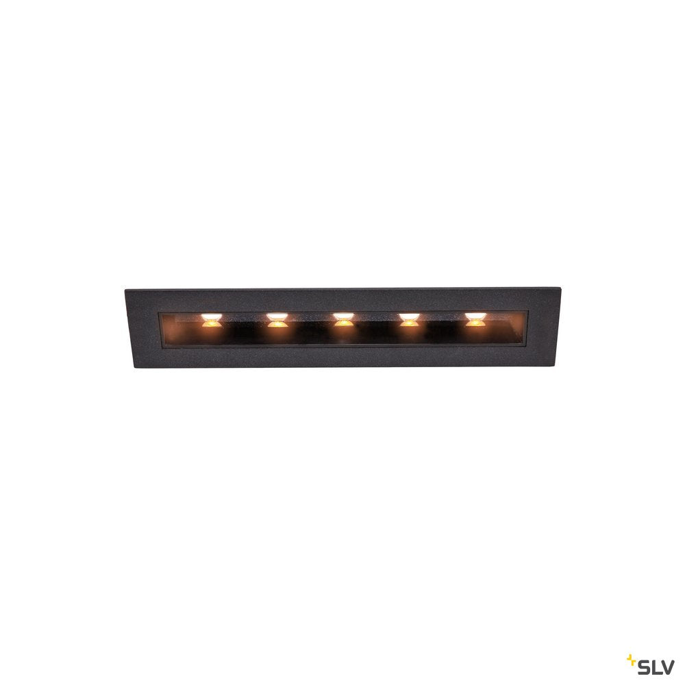 SLV MILANDO DL, LED Indoor Deckeneinbauleuchte, schwarz, 3000K, 800lm