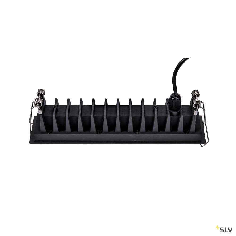 SLV MILANDO DL, LED Indoor Deckeneinbauleuchte, schwarz, 3000K, 800lm