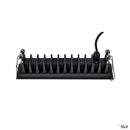 SLV MILANDO DL, LED Indoor Deckeneinbauleuchte, schwarz, 3000K, 800lm