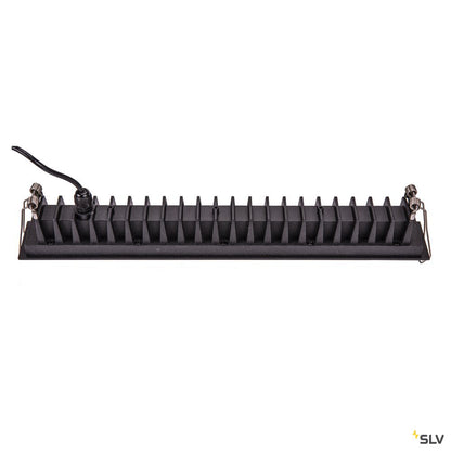 SLV MILANDO DL, LED Indoor Deckeneinbauleuchte, schwarz, 3000K, 1700lm