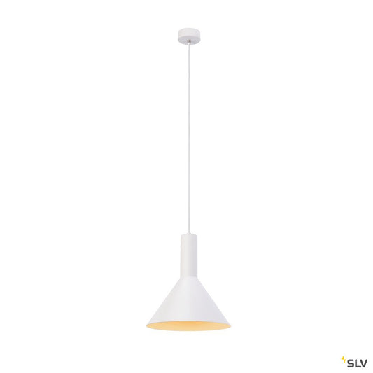 SLV PHELIA PD, Indoor Pendelleuchte, E27, weiß, max. 23W, 27,5cm