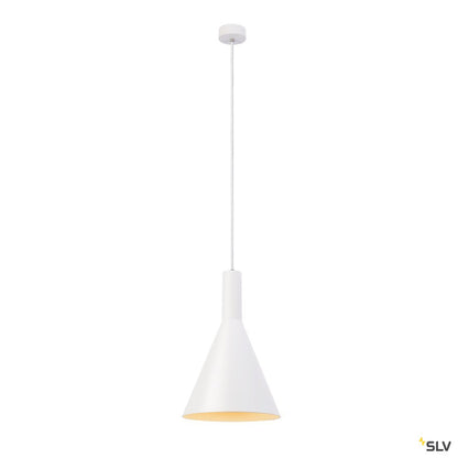 SLV PHELIA PD, Indoor Pendelleuchte, E27, weiß, max. 23W, 28cm