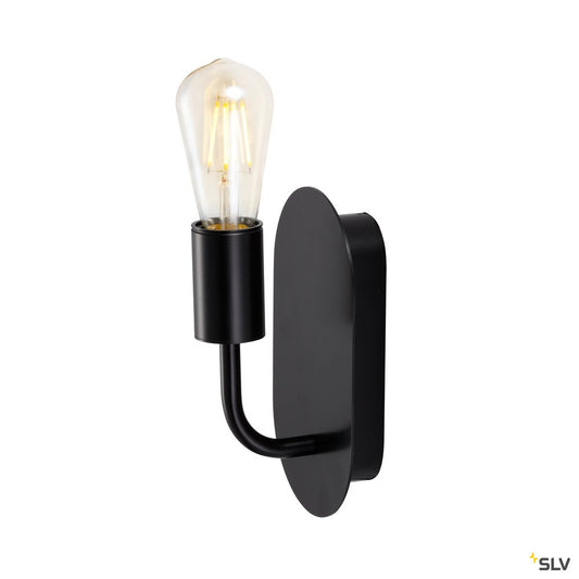 SLV FITU WL, Indoor Wandaufbauleuchte, E27, schwarz, max. 24W