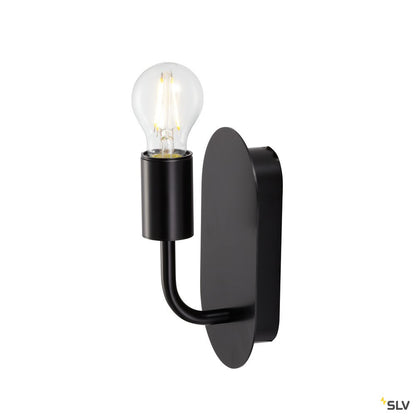 SLV FITU WL, Indoor Wandaufbauleuchte, E27, schwarz, max. 24W