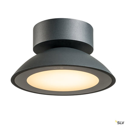 SLV MALU CL, LED Outdoor Deckenaufbauleuchte, anthrazit, IP44, 3000K