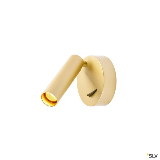 SLV KARPO 30 CW, LED Indoor Wandaufbauleuchte, single, soft gold, 3000K 6W